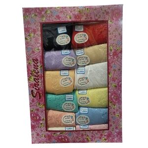 SET OF 12 Siralena Dream Girl Womens 100% COTTON Brief Underwears Assorted Color